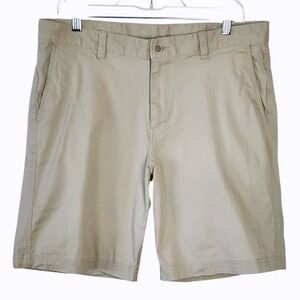 Tommy Bahama Island Zone‎ Flat Front Khaki Chino Shorts Mens Size 34